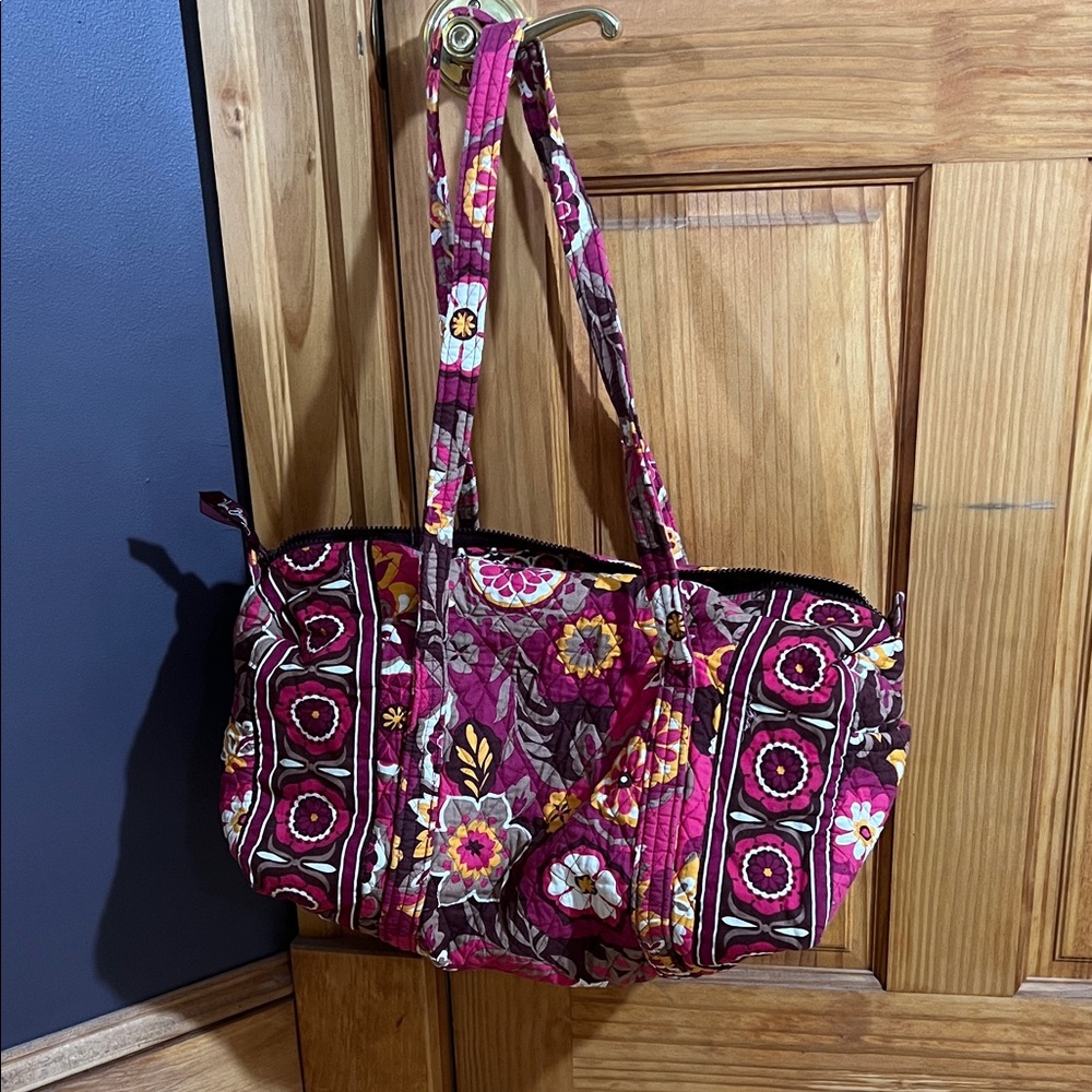 Vera Bradley Pink and Purple Floral Travel Bag